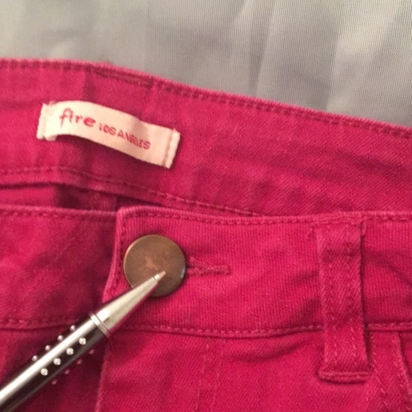 Fire Los Angeles burgundy red pants - Picture 3 of 5